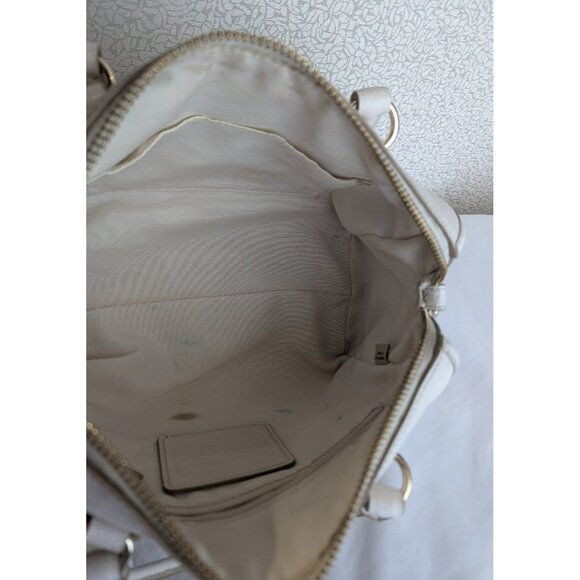 Coach Mini Bennett Satchel In Crossgrain Leather Cream/Chalk Gold K1457-F33329 - Picture 11 of 12